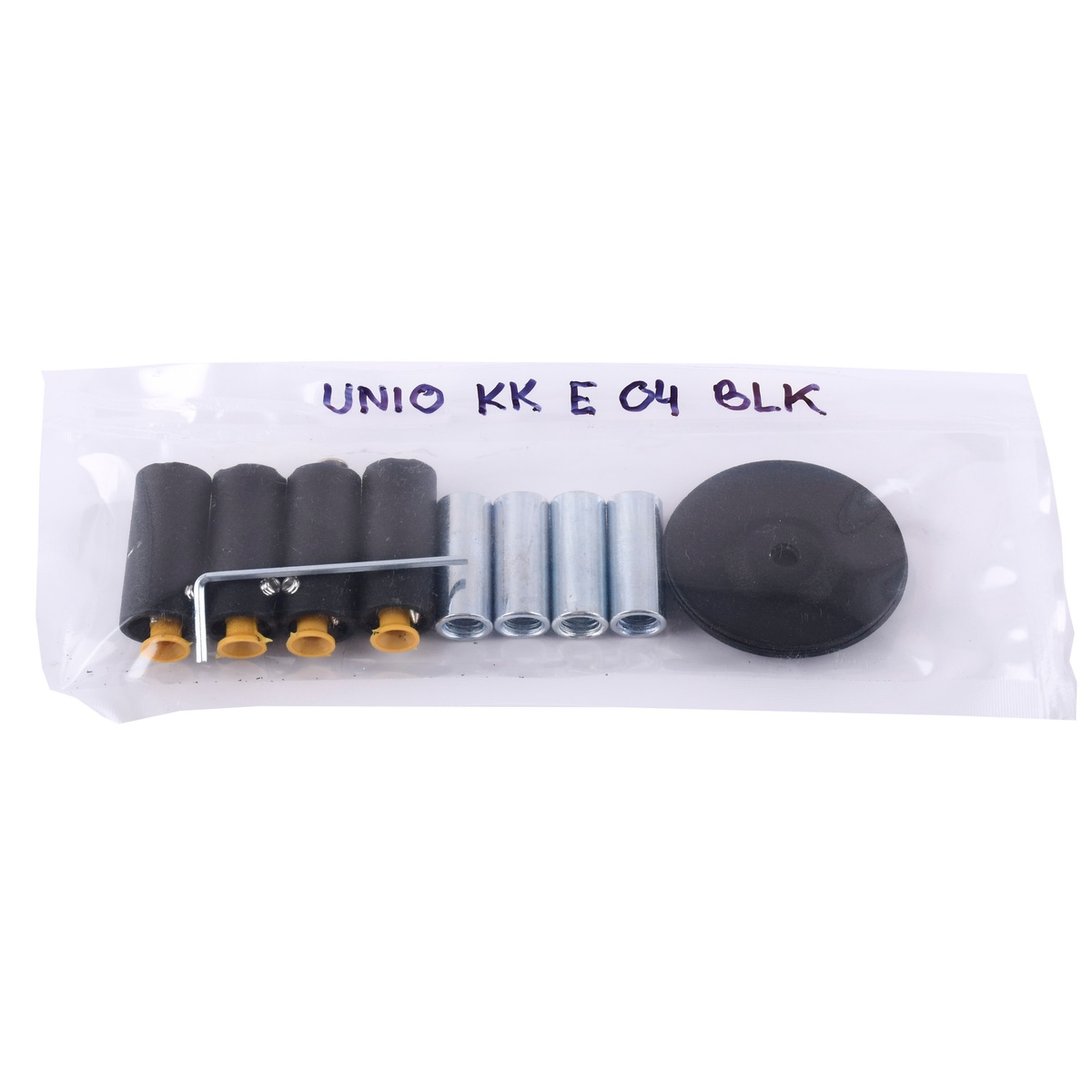 Комплект креплений для полотенцесушителя UNIO KK E 04 BLK черный 000027925