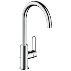 Змішувач для умивальника одноважільний HANSGROHE AXOR Uno хром латунь з донним клапаном 38036000