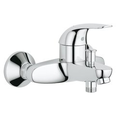 Змішувач у ванну однозахватний із коротким зливом GROHE Euroeco хром латунь 32743000