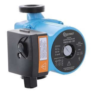 Насос циркуляционный VODOMET с мокрым ротором VM25/60-130 92Вт 3.6м&sup3;/ч Hmax 6м 1 1/2" VO0003