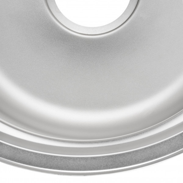 Мийка для кухні із нержавіючої сталі кругла WEZER 490x490x180мм матова 0.8мм із сифоном 490(0.8)S