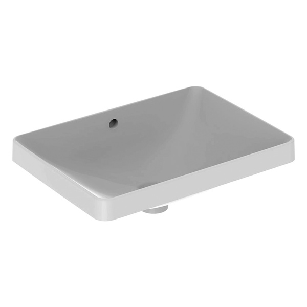 Раковина врізна у ванну на стільницю 550мм x 400мм GEBERIT VariForm білий прямокутна 500.737.01.2
