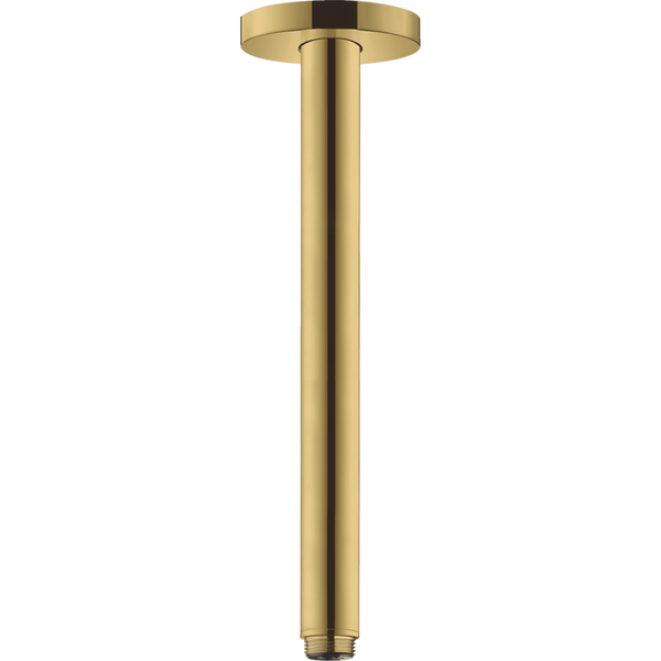 Кронштейн потолочный HANSGROHE для верхнего душа 300мм латунный золото 27389990