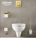 Тримач для туалетного паперу із кришкою GROHE Essentials 40367GL1 округлий металевий золото 4 з 4