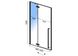 Двері скляні для душової ніші універсальні розпашні двосекційні REA FARGO 195x100см прозоре скло 6мм профіль чорний REA-K6330 2 з 4