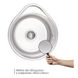 Кухонна мийка металева кругла LIDZ 480мм x 430мм мікротекстура 0.6мм із сифоном LIDZ4843MDEC06 2 з 4
