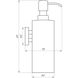 Дозатор для жидкого мыла GLOBUS LUX BS 8432 настенный на 300мл округлый металлический черный 000023161 2 из 3