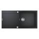 Мийка на кухню керамічна прямокутна GROHE 1000мм x 500мм чорний із сифоном 31645AP0 3 з 5