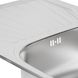 Мийка для кухні із нержавіючої сталі прямокутна LIDZ 780x480x180мм матова 0.8мм із сифоном LIDZ7848SAT 6 з 8