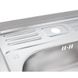 Мийка на кухню металева прямокутна накладна LIDZ 500мм x 600мм матова 0.6мм із сифоном LIDZ506006SAT 5 з 7