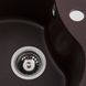 Мийка для кухні гранітна кругла PLATINUM 480 TURAS 480x480x220мм без сифону коричнева PLS-A25041 5 з 5