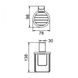 Тримач для освіжувача повітря FRAP F1803- 4 прямокутний металевий хром 2 з 6