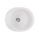 Мийка на кухню керамічна овальна Q-TAP CS 500мм x 610мм білий із сифоном QT6151WHI650 1 з 6