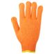 Рукавички трикотажні з крапковим ПВХ покриттям р10 Універсал (помаранчеві) SIGMA (9442671) 4 з 4
