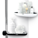Набір аксесуарів для ванної MVM №9 округлий пластиковий чорний MVM-MH-09 white/black 3 з 13