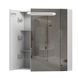 Шкафчик подвесной с зеркалом в ванную AQUARIUS Teffi 70x75x15см c подсветкой белый AQ-U1665196104 2 из 2
