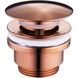 Донний клапан натискний для раковини MEXEN 66мм універсальний латунь 1 1/4" глянцевий золотий MEX-79930-60 1 з 2