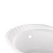 Мийка на кухню керамічна овальна Q-TAP CS 500мм x 610мм білий із сифоном QT6151WHI650 5 з 6