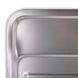 Мийка для кухні із нержавіючої сталі прямокутна ZERIX Z7642-08-180D 760x420x180мм мікротекстура 0.8мм із сифоном ZX1603 3 з 4
