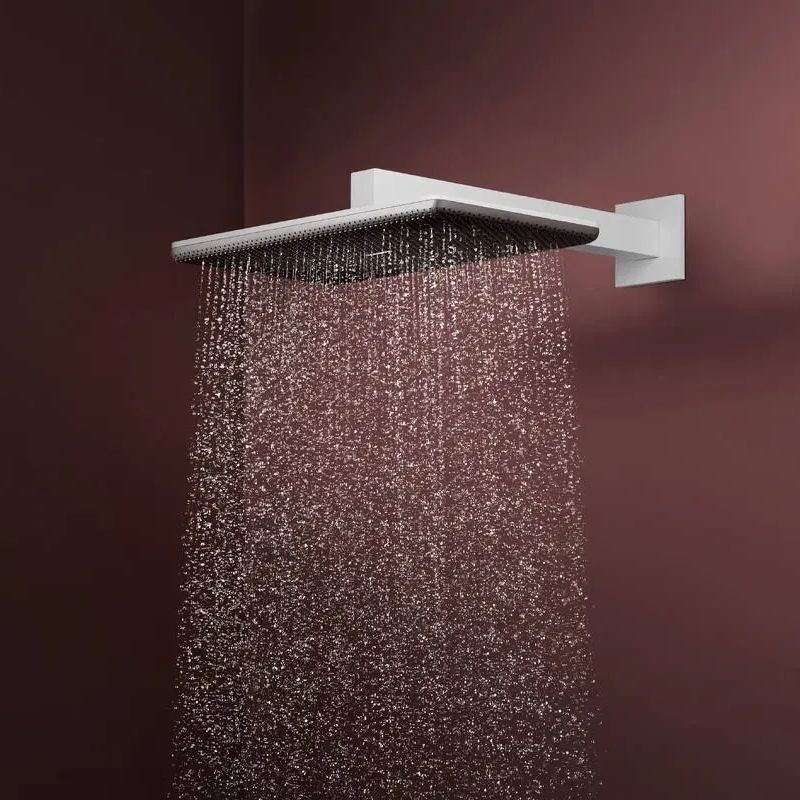 Верхній душ із кронштейном HANSGROHE Raindance Alive EcoSmart 340мм метал білий 24551700