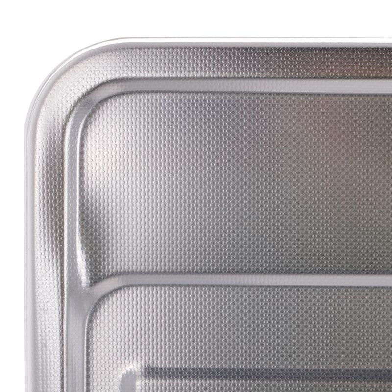 Мийка для кухні із нержавіючої сталі прямокутна ZERIX Z7642-08-180D 760x420x180мм мікротекстура 0.8мм із сифоном ZX1603