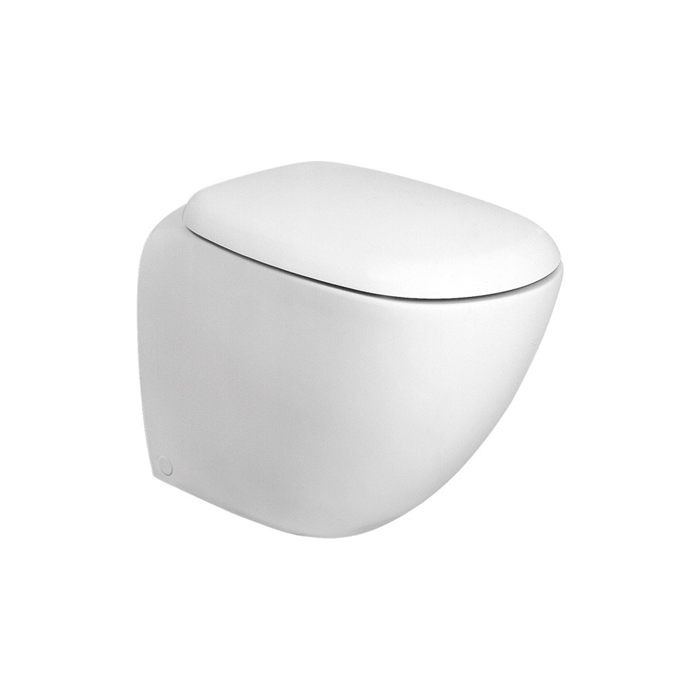 Унитаз напольный безободковый белый без бачка KOLO EGO без сиденья выпуск в стену K13020000