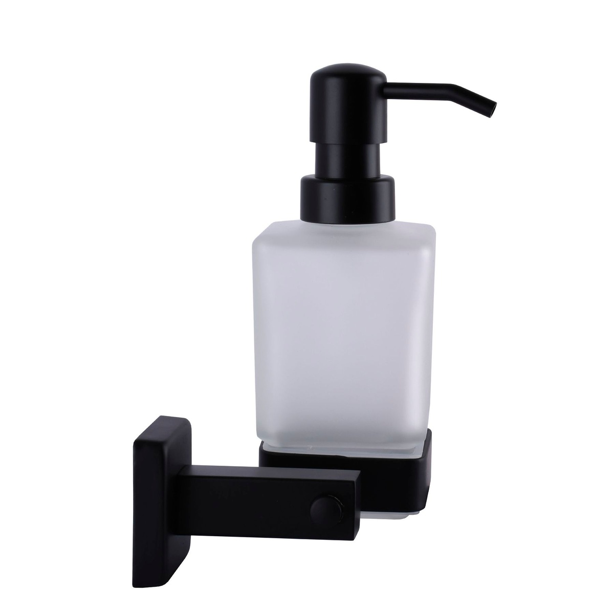 Дозатор для жидкого мыла GLOBUS LUX BQ9433 000022208 настенный на 250мл прямоугольный стеклянный черный