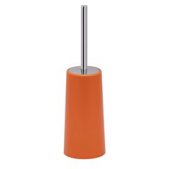 Ершик для унитаза с подставкой напольный LIDZ 121 оранжевый/хром металл LIDZORA1210510