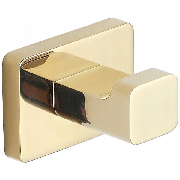 Крючок настенный одинарный MEXEN ASIS прямоугольный металлический золото MEX-7017635-50