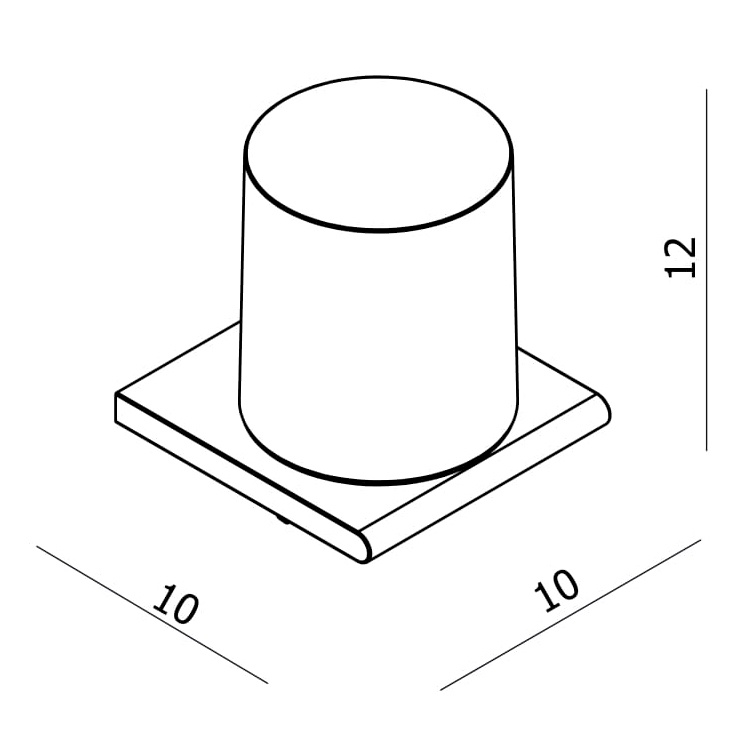 Дозатор для жидкого мыла VOLLE FIESTA 15-77-323 настенный на 300мл стеклянный хром