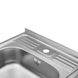 Мийка для кухні із нержавіючої сталі прямокутна накладна KRONER KRP Satin 600x500x160мм матова 0.6мм із сифоном CV031911 5 з 6