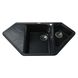 Мийка на кухню гранітна асиметрична GLOBUS LUX GARDA 500мм x 1000мм чорний на півтори чаші без сифону 000002979 1 з 5