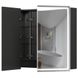 Шкафчик подвесной с зеркалом в ванную AQUARIUS Савойя 80x75x15см c подсветкой серый AQ-U1665196111 2 из 2