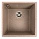 Мийка для кухні гранітна квадратна PLATINUM 4040 RUBA 440x440x200мм без сифону бежева PLS-A40838 1 з 8