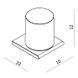 Дозатор для жидкого мыла VOLLE FIESTA 15-77-323 настенный на 300мл стеклянный хром 2 из 2