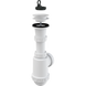 Сифон для кухонної мийки ALCAPLAST впуск 70 мм випуск горизонтальний білий A442-DN50/40 1 з 2