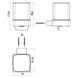 Дозатор для рідкого мила EMCO Loft настінний на 155мл прямокутный скляний хром 052100103 2 з 4