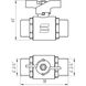 Кран шаровой SELBA SL1503 3/4" нр-нр PN40бар 000009632 2 из 3