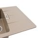 Мойка для кухни гранитная прямоугольная PLATINUM 7850 ROMA 780x500x200мм без сифона бежевая PLS-A39670 3 из 7