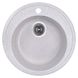 Раковина на кухню композитна кругла COSH 506мм x 506мм сірий із сифоном COSHD51K210 1 з 5