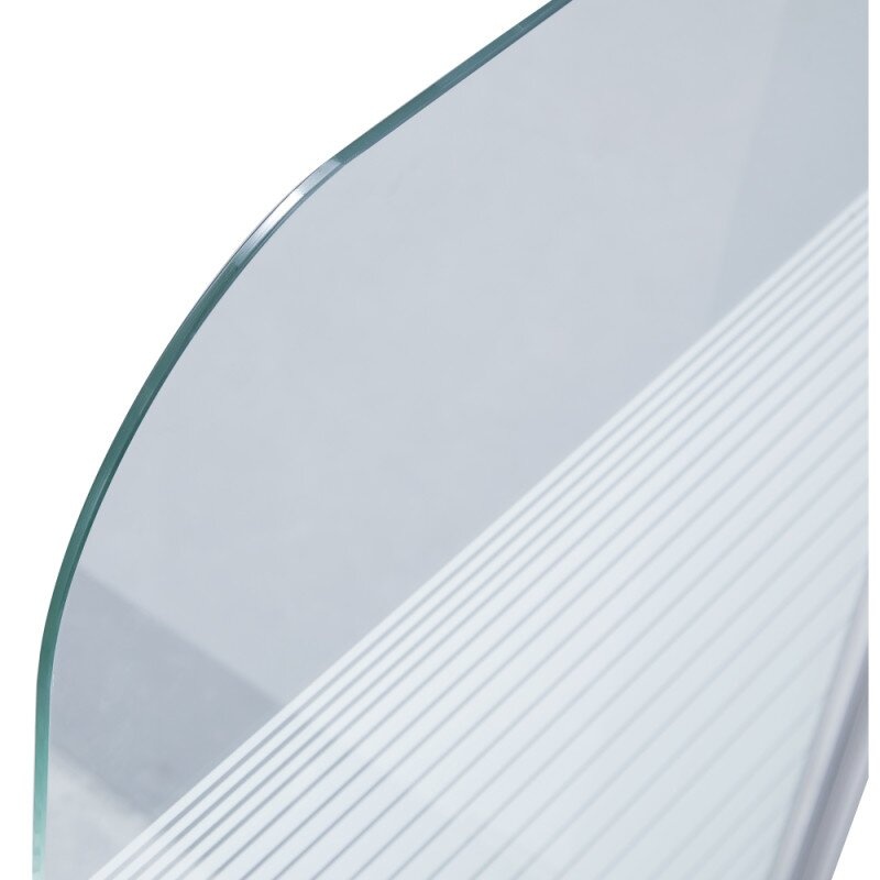 Перегородка стеклянная для ванной правая распашная 150см x 82см LIDZ Brama стекло матовое 6мм профиль хром LBSS80150RCRML