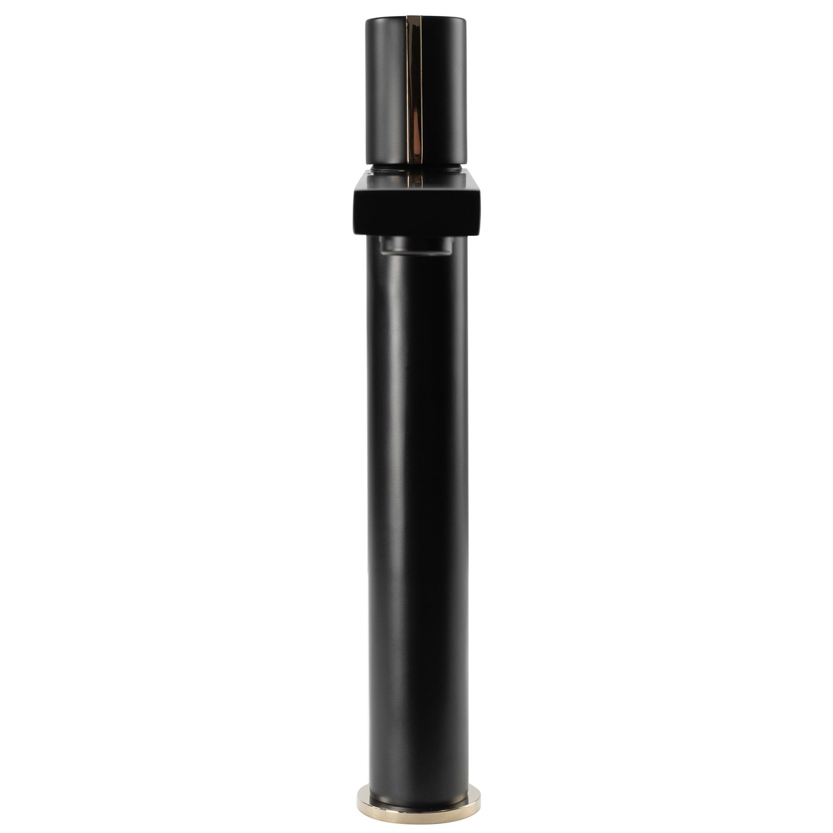 Змішувач для умивальника із високим виливом REA ICON BLACK L.GOLD чорний латунь REA-B5681