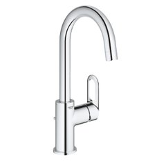 Змішувач для умивальника одноважільний GROHE BauLoop 23763000 хром латунь з донним клапаном CV031160