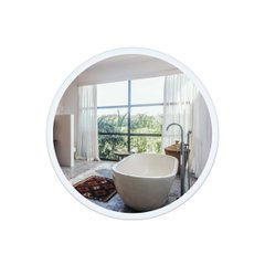 Зеркало круглое для ванны Q-TAP Virgo 60x60см c подсветкой QT1878250660W