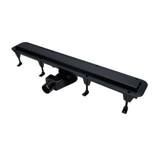 Трап линейный для душа Q-TAP Standard 740мм с сухим затвором черный STANBLA50800304