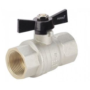 Кран кульовий FERRO Herkules 1" вн-вн PN40бар KMH3W