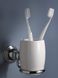 Держатель для зубных щеток настенный для ванной HACEKA Allure хром керамика 1126171 3 из 4