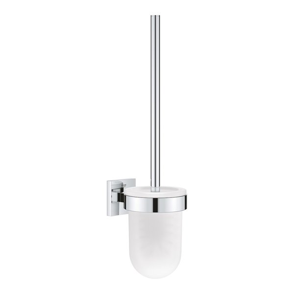 Йоржик для унітазу настінний GROHE QuickFix Start Cube 40977000 округлий скляний хром CV033416