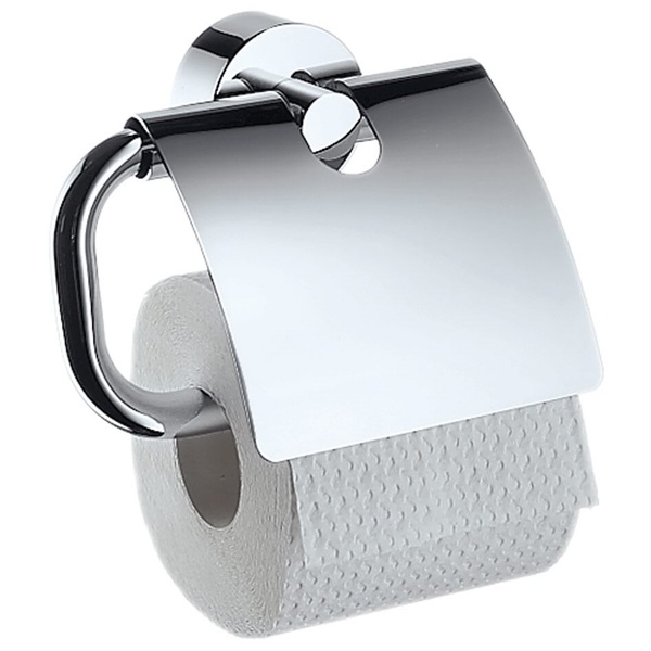 Тримач для туалетного паперу із кришкою HANSGROHE AXOR Uno² 41538000 округлий металевий хром