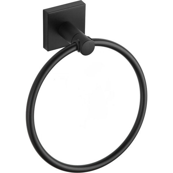 Держатель-кольцо для полотенец MEXEN Rufo 190мм прямоугольный металлический черный MEX-7050932-70